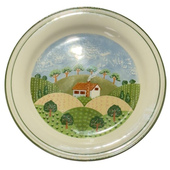 Sangostone Country Cottage Dinner Plates 10.5" Dia. Set Of Four - Picture 7 of 10
